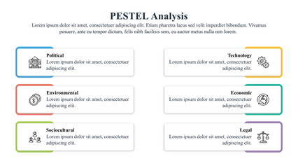 Wall Mural - pestel analysis framework is used by the marketers to analyze the micro factors that affect their or
