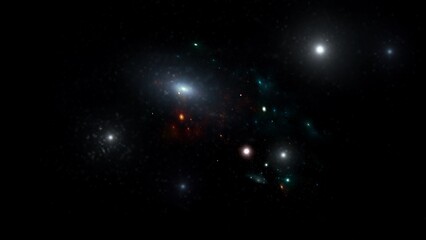 Wall Mural - black hole, planets and galaxy, science fiction wallpaper. beauty of deep space. billions of galaxy 