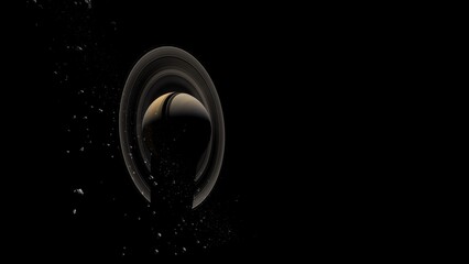 Wall Mural - black hole, planets and galaxy, science fiction wallpaper. beauty of deep space. billions of galaxy 
