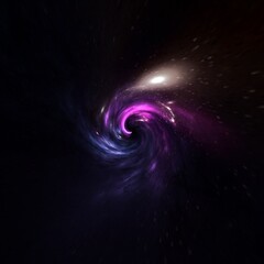 Wall Mural - black hole, planets and galaxy, science fiction wallpaper. beauty of deep space. billions of galaxy 