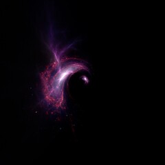 Wall Mural - black hole, planets and galaxy, science fiction wallpaper. beauty of deep space. billions of galaxy 