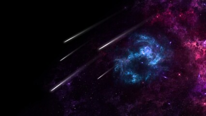 Wall Mural - black hole, planets and galaxy, science fiction wallpaper. beauty of deep space. billions of galaxy 