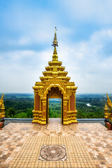 Sticker - Wat Phra That Doi Phra Chan Viewpoint with Natural View in Lampang Province