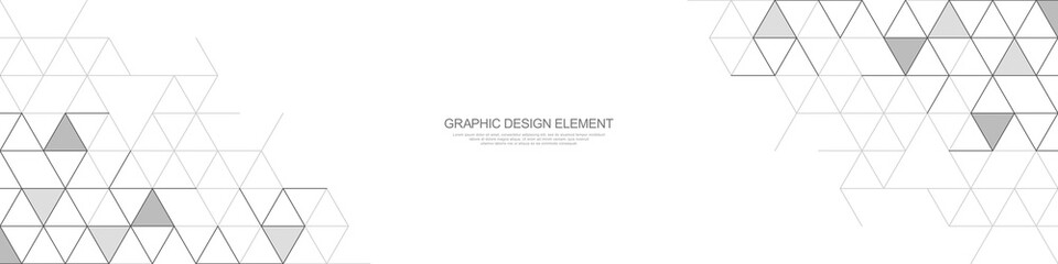 Wall Mural - abstract geometric background with triangle shape pattern