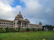 The state legislative building called Vidhana Soudha in the Karnataka state capital Bangalore