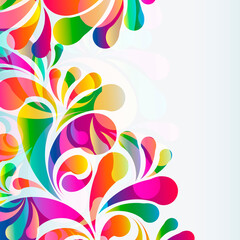 Aufkleber - Abstract colorful arc-drop background. Vector.