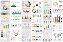 Infographic Elements Data Visualization Vector Design Template. Can Be Used For Steps, Options, Business Processes, Workflow, Diagram, Flowchart Concept, Timeline, Marketing Icons, Info Graphics.