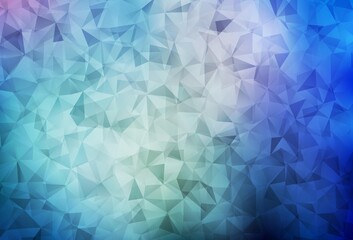Wall Mural - light blue vector low poly texture.