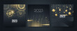 © SyahCreation - Creative concept of 2023 Happy New Year posters set. Design templates with typography logo 2023 for celebration and season decoration. Minimalistic trendy backgrounds for branding, banner, cover, card