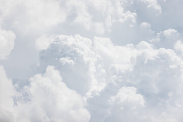 Wall Mural - white cloud multi layer on sky. white cloud texture.