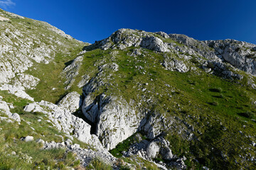 Sticker - Mountain landscape at Mala Lukavica in the Zurim Mountains, Montenegro // Berglandschaft von Mala Lukavica im Zurim-Gebirge, Montenegro