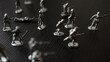 © Alexander - The concept of war and confrontation, political crises, toy tin soldiers attacking each other