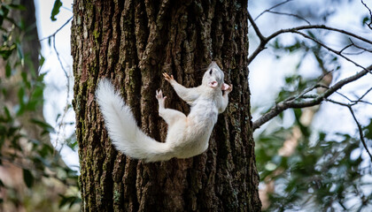 Canvas Print - White Squirrel