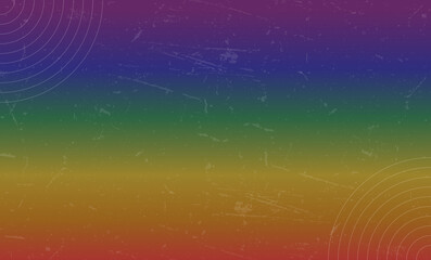 Wall Mural - Grunge dark rainbow color gradient background banner vector template. LBGT people pride symbol	