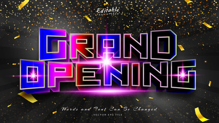 Wall Mural - grand opening text effect