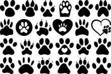 Dog Paw SVG, Dog Paw Silhouette, Cat Paw Svg, Animal Paw Svg, Dog Svg, Pat Svg, Paw Print Svg, Dog Paw Bundle