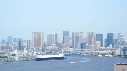 Wall Mural - Asia Business concept for real estate and corporate construction - panoramic modern city skylinec of Tokyo, JAPAN