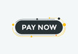 © creativeKawsar - Pay Now button. Pay Now text web banner template. Sign icon banner