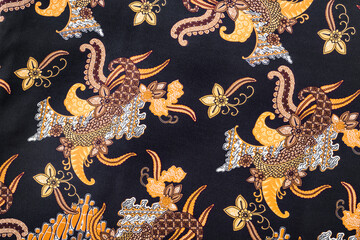 Batik sarong pattern background in Thailand, traditional batik sarong in Asian.