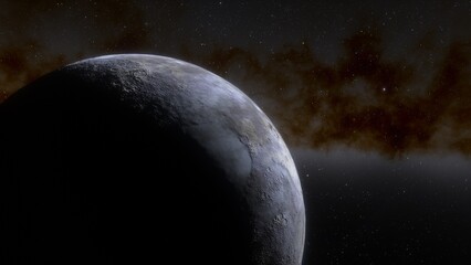 Abstract planets and space background
