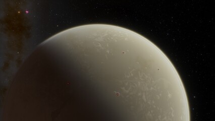 Planets and galaxy, science fiction wallpaper. Beauty of deep space. Billions of galaxy in the universe Cosmic art background 3d render
