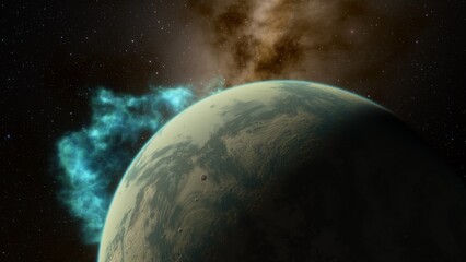 planets and galaxy, science fiction wallpaper. beauty of deep space. billions of galaxy in the unive