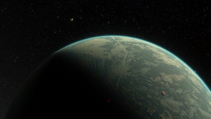 planets and galaxy, science fiction wallpaper. beauty of deep space. billions of galaxy in the unive