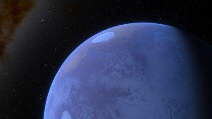Abstract planets and space background
