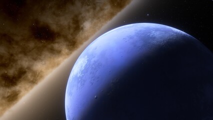 planets and galaxy, science fiction wallpaper. beauty of deep space. billions of galaxy in the unive