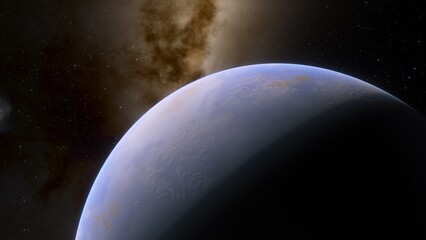 planets and galaxy, science fiction wallpaper. beauty of deep space. billions of galaxy in the unive
