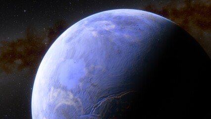 Planets and galaxy, science fiction wallpaper. Beauty of deep space. Billions of galaxy in the universe Cosmic art background 3d render
