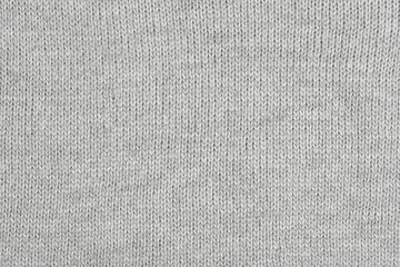 Wall Mural - White natural texture of knitted wool textile material background. White cotton fabric woven canvas texture