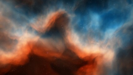 nebula gas cloud in deep outer space
