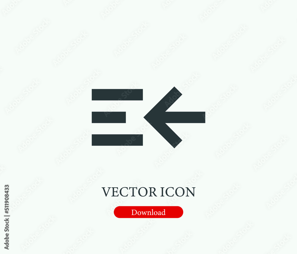 Alignment vector icon. Editable stroke. Symbol in Line Art Style for Design, Presentation, Website or Mobile Apps Elements, Logo.  Alignment symbol illustration. Pixel vector graphics - Vector