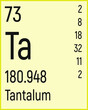 © Volodymyr - Periodic Table of the Elements Tantalum icon vector image
