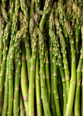 Fresh raw green asparagus. Healthy, tasty food