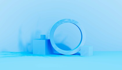 Wall Mural - abstract background of 3d shapes. suitable for presentation. 3d rendering