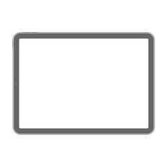 Tablet mockup with empty flat display