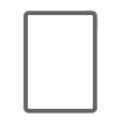 Tablet mockup with empty flat display
