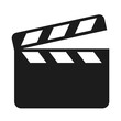 Clapper board icon. One of set web icons