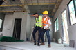 © sittinan - engineering team or worker team they are working at construction site and he accident