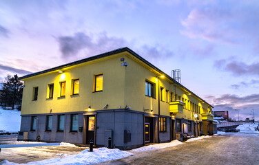 Wall Mural - Narvik station building in Nordland, Polar Norway