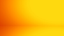 Abstract Luxury Vintage Orange Gradient Background Look Like Sun And Empty Studio Room For Display Product Ad Website Template