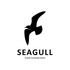 Wall Mural - seagull vector logo