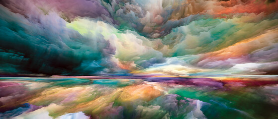 Wall Mural - Conceptual Land and Sky