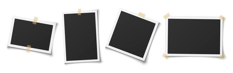photo frame set with blank place
