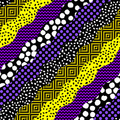 Leinwandbilder - Seamless vector pattern. Abstract square texture