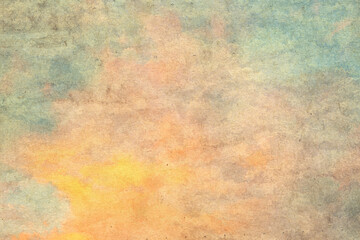 Wall Mural - vintage watercolor clouds