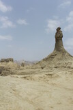 Fototapeta Sawanna - A beautiful view of princess of hope in balochistan pakistan. natural rock formation.