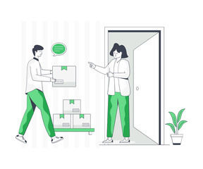 Sticker - door delivery
